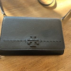 Tory Burch Crossbody Black Wallet